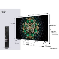 TCL 65C6K 65" 4K UHD 2160p - Experience Stunning Clarity and Immersive Entertainment!